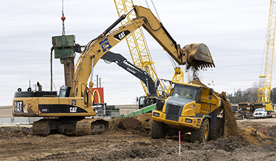 Photo: Construction crews working on Hwy 52.